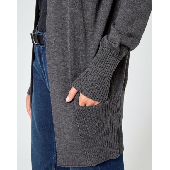 Modern Ambition Merino-Wool Blend Open Cardigan - Picture 3 of 10